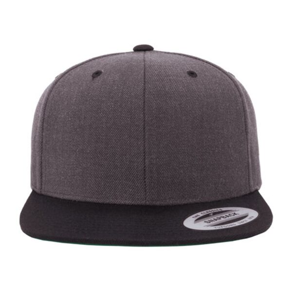 Adult Flat Visor Classic Two-Tone Snapback Cap Thumbnail